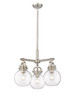 INNOVATIONS 410-3CR-SN-G410-7CL Newton Sphere 3 20.625 inch Pendant Satin Nickel