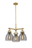 INNOVATIONS 410-3CR-BB-G412-7SM Newton Bell 3 20.625 inch Pendant Brushed Brass