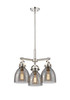 INNOVATIONS 410-3CR-PN-G412-7SM Newton Bell 3 20.625 inch Pendant Polished Nickel
