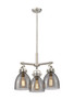 INNOVATIONS 410-3CR-SN-G412-7SM Newton Bell 3 20.625 inch Pendant Satin Nickel