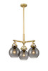 INNOVATIONS 410-3CR-BB-G410-7SM Newton Sphere 3 20.625 inch Pendant Brushed Brass