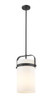 INNOVATIONS 413-1SM-BK-G413-1S-8WH Pilaster 1 8 inch Pendant Matte Black