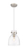 INNOVATIONS 410-1PS-SN-G412-8CL Newton Bell 1 8 inch Pendant Brushed Satin Nickel