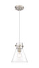 INNOVATIONS 410-1PS-SN-G411-8CL Newton Cone 1 8 inch Pendant Brushed Satin Nickel