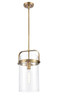 INNOVATIONS 413-1SM-BB-G413-1S-8CL Pilaster 1 8 inch Pendant Brushed Brass