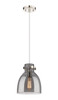 INNOVATIONS 410-1PS-PN-G412-8SM Newton Bell 1 8 inch Pendant Polished Nickel