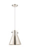 INNOVATIONS 410-1PM-PN-M411-10PN Newton Cone 1 10 inch Pendant Polished Nickel