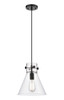 INNOVATIONS 410-1PM-BK-G411-10CL Newton Cone 1 10 inch Pendant Matte Black