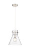 INNOVATIONS 410-1PM-PN-G411-10CL Newton Cone 1 10 inch Pendant Polished Nickel