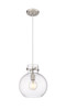 INNOVATIONS 410-1PM-SN-G410-10CL Newton Sphere 1 10 inch Pendant Satin Nickel