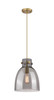 INNOVATIONS 410-1PM-BB-G412-10SM Newton Bell 1 10 inch Pendant Brushed Brass