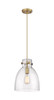 INNOVATIONS 410-1PM-BB-G412-10SDY Newton Bell 1 10 inch Pendant Brushed Brass