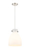 INNOVATIONS 410-1PM-PN-G412-10WH Newton Bell 1 10 inch Pendant Polished Nickel
