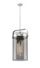 INNOVATIONS 413-4SL-SN-G413-4S-12SM Pilaster 4 12 inch Pendant Satin Nickel