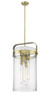 INNOVATIONS 413-4SL-BB-G413-4S-12SDY Pilaster 4 12 inch Pendant Brushed Brass