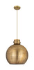 INNOVATIONS 410-1PL-BB-M410-14BB Newton Sphere 1 14 inch Pendant Brushed Brass