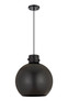 INNOVATIONS 410-1PL-BK-M410-14BK Newton Sphere 1 14 inch Pendant Matte Black