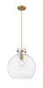 INNOVATIONS 410-1PL-BB-G410-14CL Newton Sphere 1 14 inch Pendant Brushed Brass