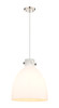 INNOVATIONS 410-1PL-PN-G412-14WH Newton Bell 1 14 inch Pendant Polished Nickel
