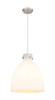 INNOVATIONS 410-1PL-SN-G412-14WH Newton Bell 1 14 inch Pendant Satin Nickel