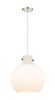 INNOVATIONS 410-1PL-PN-G410-14WH Newton Sphere 1 14 inch Pendant Polished Nickel