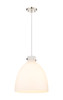 INNOVATIONS 410-1PL-PN-G412-16WH Newton Bell 1 16 inch Pendant Polished Nickel