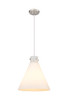 INNOVATIONS 410-1PL-SN-G411-16WH Newton Cone 1 16 inch Pendant Satin Nickel