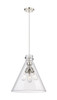 INNOVATIONS 410-3PL-PN-G411-18CL Newton Cone 3 18 inch Pendant Polished Nickel