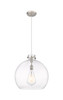 INNOVATIONS 410-1PL-SN-G410-18CL Newton Sphere 1 18 inch Pendant Satin Nickel