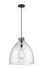 INNOVATIONS 410-1PL-BK-G412-18SDY Newton Bell 1 18 inch Pendant Matte Black