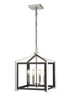 INNOVATIONS 376-4CR-BPN-12 Wiscoy 4 12 inch Pendant Black Polished Nickel