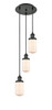 INNOVATIONS 113F-3P-BK-G311 Dover 3 Light Multi-Pendant part of the Franklin Restoration Collection Matte Black