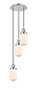 INNOVATIONS 113F-3P-PN-G311 Dover 3 Light Multi-Pendant part of the Franklin Restoration Collection Polished Nickel