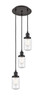INNOVATIONS 113F-3P-OB-G314 Dover 3 Light Multi-Pendant part of the Franklin Restoration Collection Oil Rubbed Bronze