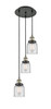 INNOVATIONS 113F-3P-BAB-G52 Cone 3 Light Multi-Pendant part of the Franklin Restoration Collection Black Antique Brass