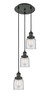 INNOVATIONS 113F-3P-BK-G52 Cone 3 Light Multi-Pendant part of the Franklin Restoration Collection Matte Black