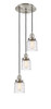 INNOVATIONS 113F-3P-SN-G513 Cone 3 Light Multi-Pendant part of the Franklin Restoration Collection Brushed Satin Nickel