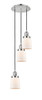 INNOVATIONS 113F-3P-PN-G51 Cone 3 Light Multi-Pendant part of the Franklin Restoration Collection Polished Nickel