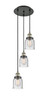 INNOVATIONS 113F-3P-BAB-G54 Cone 3 Light Multi-Pendant part of the Franklin Restoration Collection Black Antique Brass