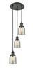 INNOVATIONS 113F-3P-BK-G58 Cone 3 Light Multi-Pendant part of the Franklin Restoration Collection Matte Black