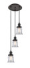 INNOVATIONS 113F-3P-OB-G182S Canton 3 Light Multi-Pendant part of the Franklin Restoration Collection Oil Rubbed Bronze