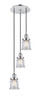 INNOVATIONS 113F-3P-PC-G182S Canton 3 Light Multi-Pendant part of the Franklin Restoration Collection Polished Chrome
