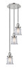 INNOVATIONS 113F-3P-PN-G182S Canton 3 Light Multi-Pendant part of the Franklin Restoration Collection Polished Nickel