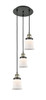INNOVATIONS 113F-3P-BAB-G181S Canton 3 Light Multi-Pendant part of the Franklin Restoration Collection Black Antique Brass