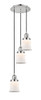 INNOVATIONS 113F-3P-PN-G181S Canton 3 Light Multi-Pendant part of the Franklin Restoration Collection Polished Nickel