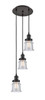INNOVATIONS 113F-3P-OB-G184S Canton 3 Light Multi-Pendant part of the Franklin Restoration Collection Oil Rubbed Bronze