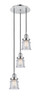 INNOVATIONS 113F-3P-PC-G184S Canton 3 Light Multi-Pendant part of the Franklin Restoration Collection Polished Chrome