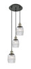 INNOVATIONS 113F-3P-BAB-G302 Colton 3 Light Multi-Pendant part of the Franklin Restoration Collection Black Antique Brass