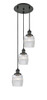 INNOVATIONS 113F-3P-BK-G302 Colton 3 Light Multi-Pendant part of the Franklin Restoration Collection Matte Black