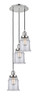 INNOVATIONS 113F-3P-PN-G182 Canton 3 Light Multi-Pendant part of the Franklin Restoration Collection Polished Nickel